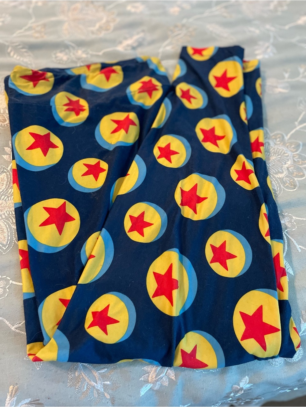 Disney Navy Blue Leggings with Pixar Ball